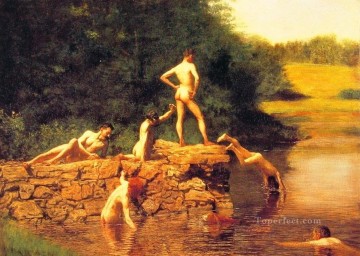 スイミングホールのリアリズム トーマス・イーキンス Oil Paintings
